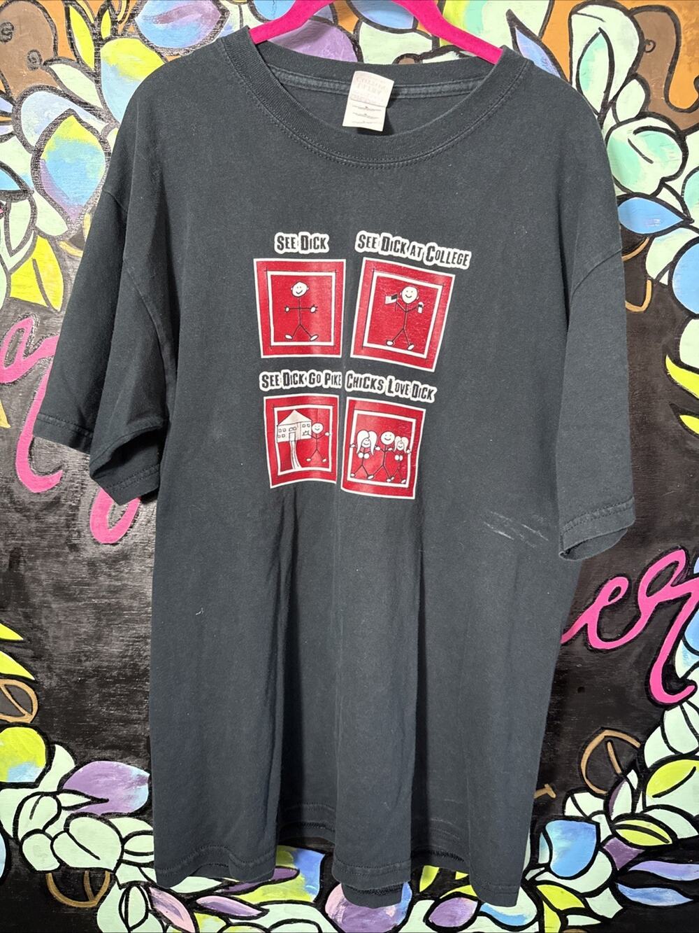 See Dick Rush Pike Tee, Large, Black